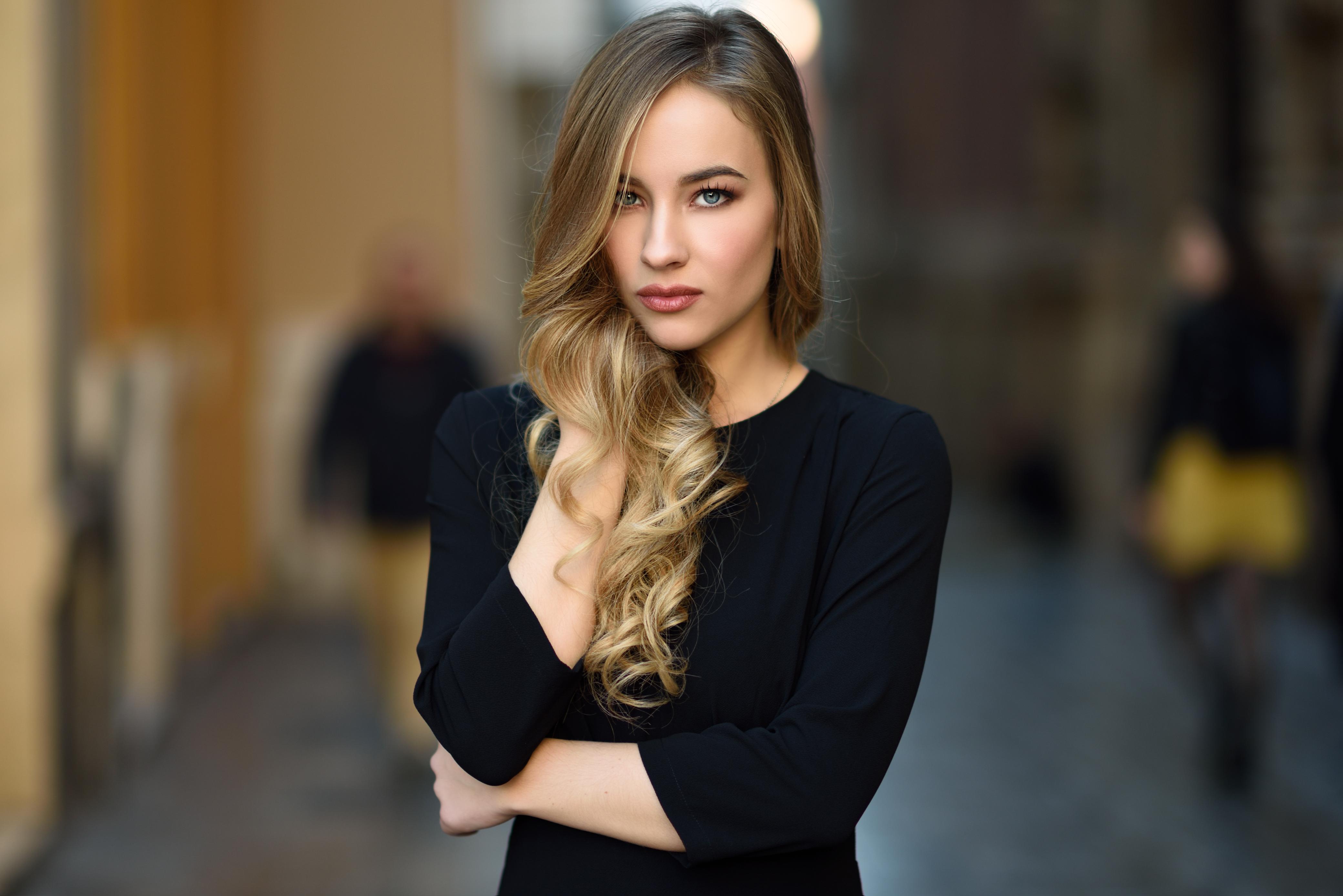 Glamorous styled hair model representing Crystal Castle Hair and Beauty