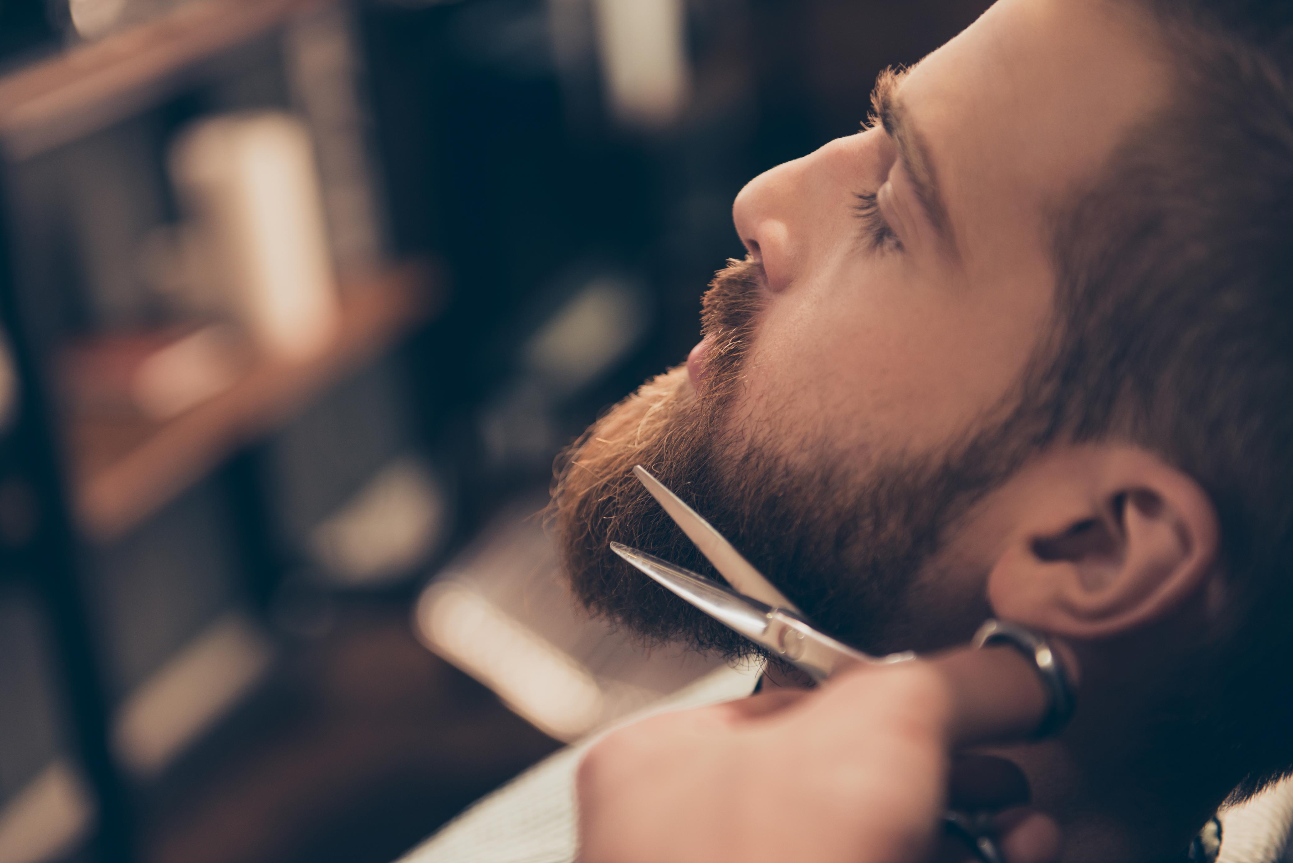 Mens beard precision threading and trim